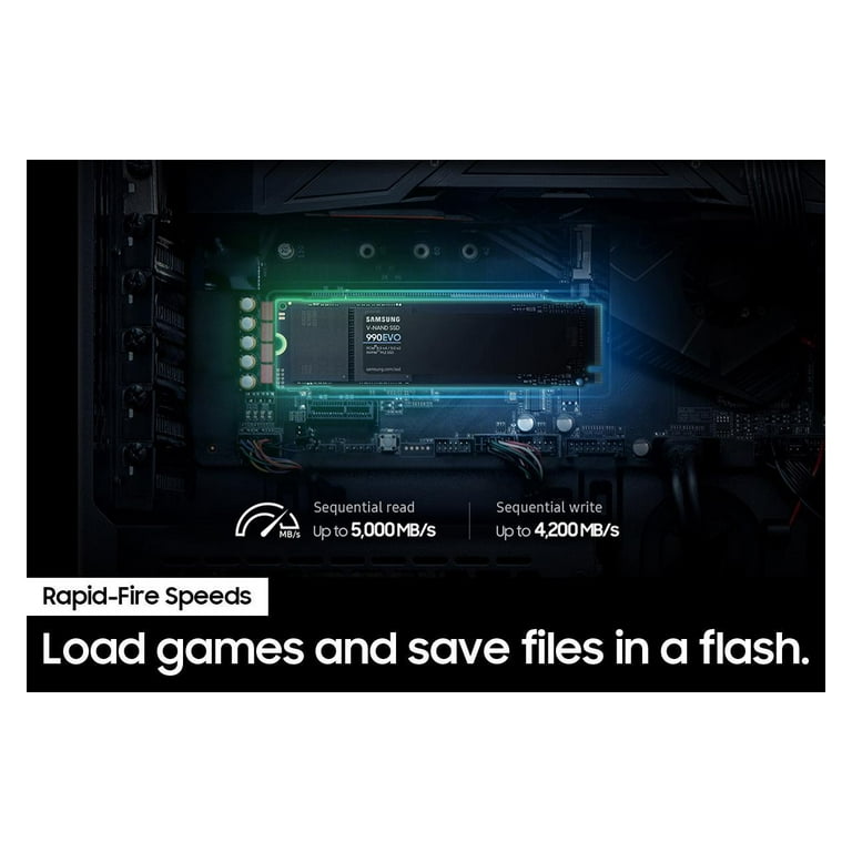 SAMSUNG 990 EVO SSD 2TB, PCIe Gen 4x4 | Gen 5x2 M.2 2280, Speeds