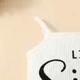 thumbnail image 7 of Winter Saving! Yievot Toddler Baby Girls Summer Shorts Set Letter Camisole Sleeveless Crop Tops + Bowknot Flower Shorts + Hat 3Pcs Girl Outfits 2024 Summer Toddler Outfits on Clearance, 7 of 7