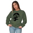 thumbnail image 3 of Bleeding Mountain Symbolic Spirit Unisex Plus Fleece Graphic Sweatshirt Brisco Brands 5X, 3 of 5