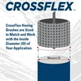 thumbnail image 5 of Weiler CrossFlex Standard Duty Bore Brush 2-1/8 Diameter 240SC Grit 34228, 5 of 7