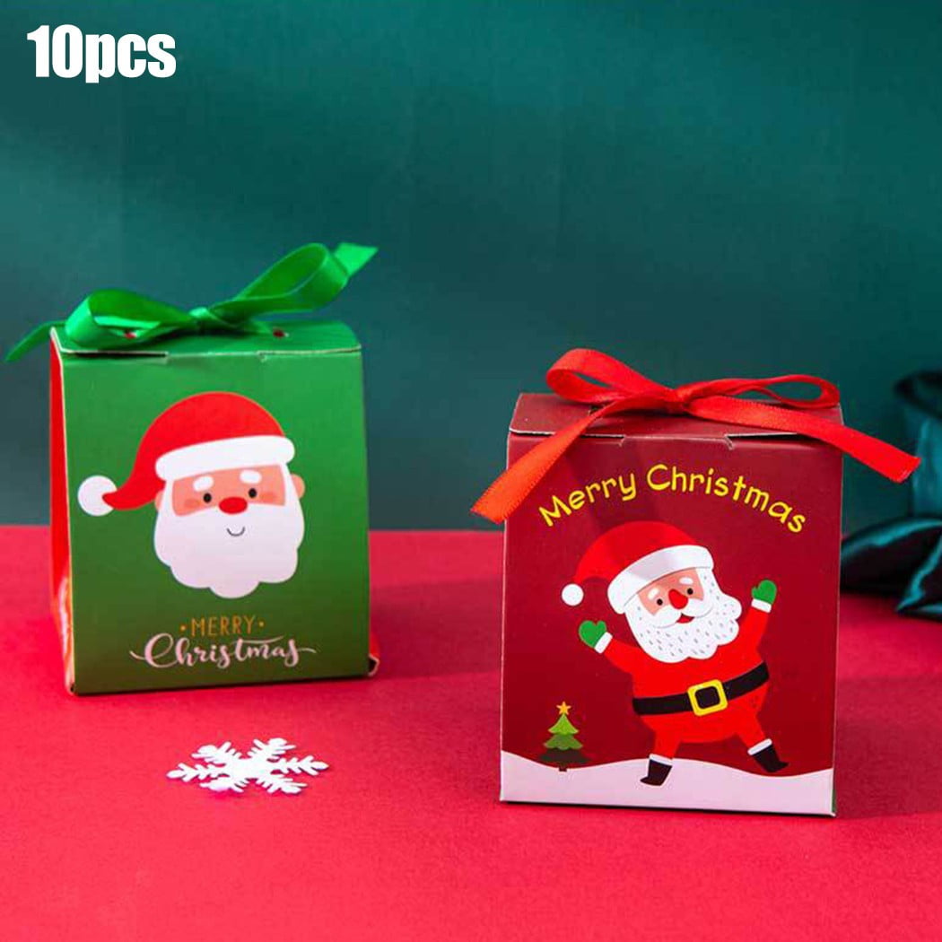 2022 New Christmas Santa Clausparty Paper Favour Candy Sweet Gift Boxes - Walmart.com - Walmart.com