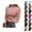 18# Pink, variant on Womens 3/4 Sleeve Tops Mock Turtleneck Business Casual Blouse Slim Fitted Basic Tee Shirts Fall Fashion Clothes Orange S