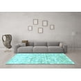 thumbnail image 3 of Ahgly Company Indoor Rectangle Abstract Light Blue Contemporary Area Rugs, 7' x 9', 3 of 4