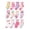 B1-Pink, variant on CAUYDY Little Kids Girls Cute Socks 12PC Set 3T 4T 5T Toddler Spring Summer Fall Winter Grip Crew Socks Sizes 3-5 Years