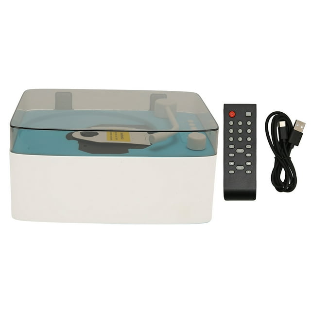 DEWIN CD Player Mini Multifunctional Vintage Bluetooth Speaker CD Music Player for Home Sky Blue