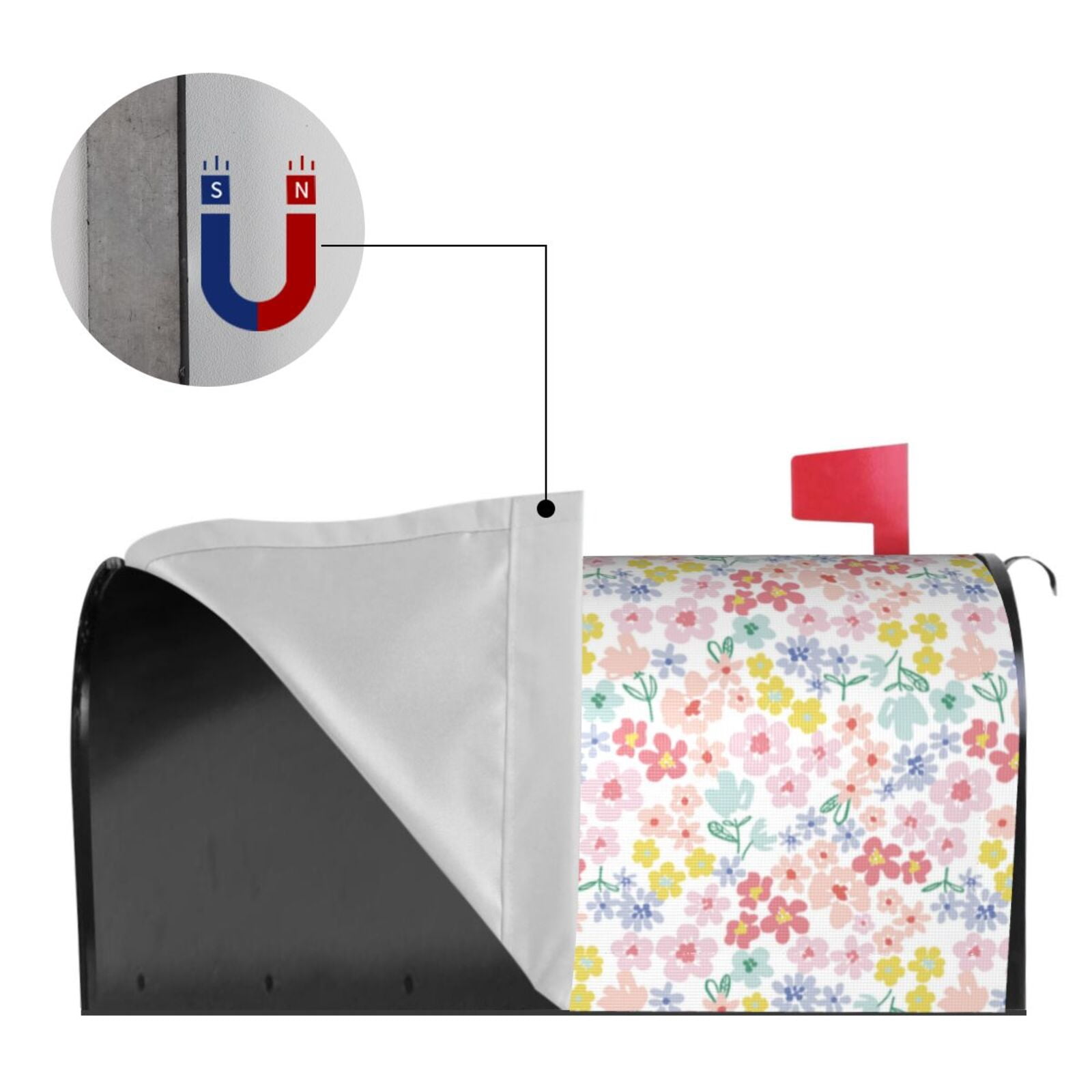 Kdxio Magnetic Mailbox Cover 21x18 in Mailbox Cover Outdoor Decoration Holiday Mailbox Covers for Home Garden Yard-21x18 in