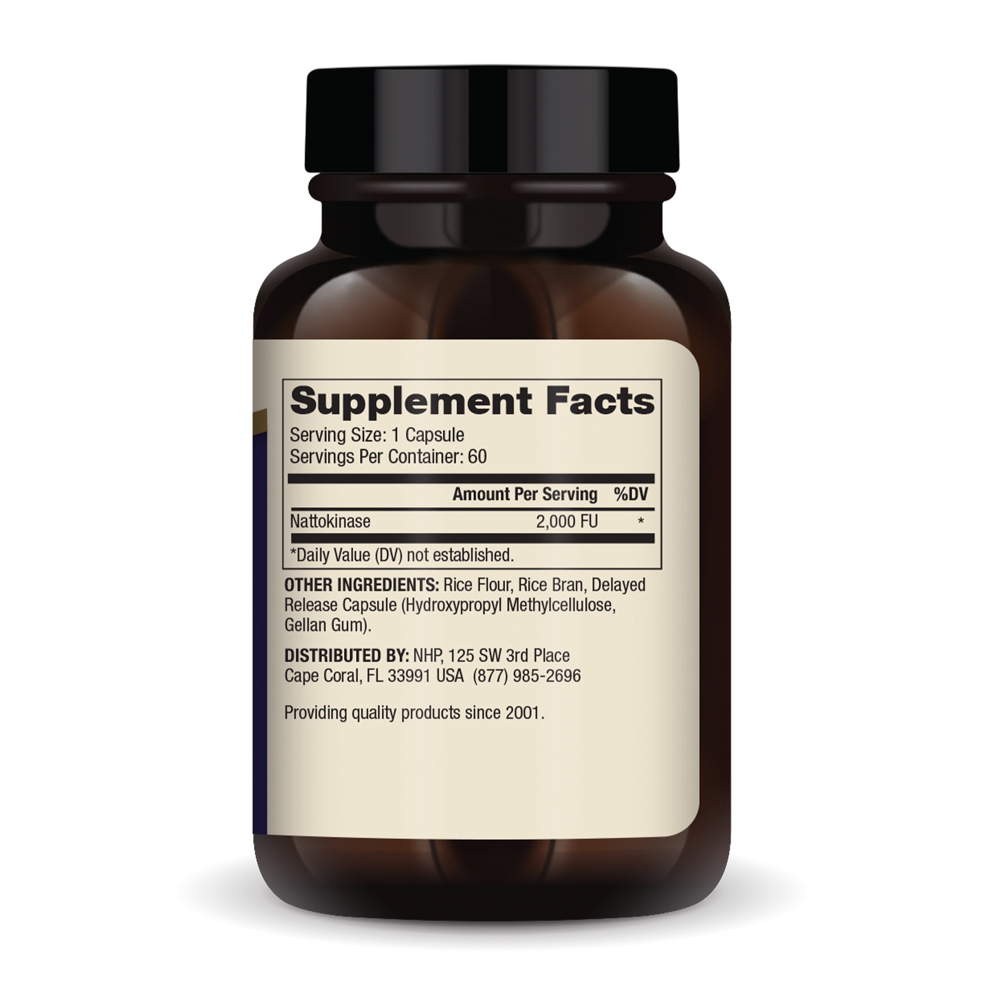 Dr. Mercola Nattokinase Delayed Release, 2,000 FU Per Serving, Dietary Supplement, Delayed Release, Proteolytic Enzyme, Non-GMO - 60 Servings (60 Tablets)