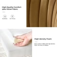 thumbnail image 4 of Tina's Home Velvet Dining Chairs Set of 2 Upholstered Wingback Side Chairs Living Room Kitchen Golden, 4 of 8