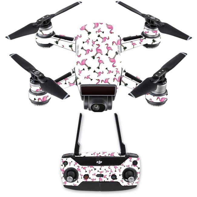 MightySkins DJSPCMB Cool Flamingo Skin Decal for DJI Spark Mini
