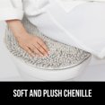 thumbnail image 4 of Tapa de inodoro GORILLA GRIP Soft Chenille gris claro, 4 of 9