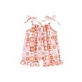 thumbnail image 2 of Aojekbee Baby Girl Sleeveless Jumpsuit Summer Bandage Straps Floral Print Romper for Newborn Toddler Cute Clothes, 2 of 10