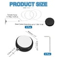 thumbnail image 2 of Uxcell Cable Retráctil de Control Remoto de 4.9 pies, 5.29 oz, 3 Piezas de Lanyard de Seguridad para Control Remoto con Correa Ajustable y Tapa de Hierro Redonda para Showroom de TV, Negro, 2 of 7