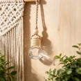 thumbnail image 5 of 1 Pc 5ml Hanging Car Air Freshener Diffuser,Empty Clear Glass Essential Diffuser Oil Aromatherapy Fragrance Perfume Pendant Glass Vials with Wooden Caps & Hanging String(E), 5 of 6