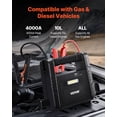 thumbnail image 2 of VEVOR Car Jump Starter 4000A Booster Jumper Box 88.8Wh Portable Lithium Battery Pack, 2 of 9