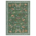 thumbnail image 3 of GlowSol 5'x7' Mushroom Print Area Rugs for Living Room Bedroom Washable Insect Floral Soft Thin Throw Rug, Green, 3 of 6