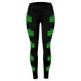thumbnail image 4 of BOOMILK St. Patrick's Day Leggings for Women Trendy Shamrock Print High Waisted Stretch Legging Plus Size Workout Yoga Pants, 4 of 4