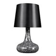 thumbnail image 1 of Simple Designs Mosaic Tiled Glass Genie Table Lamp with Fabric Shade, 1 of 4