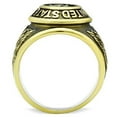 thumbnail image 3 of Eternal Sparkles Men's USA Veterans Military Patriotic Masculine Statement Ring - Gold, 3 of 6