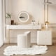 thumbnail image 3 of Modern Minimalist Vanity Tables Wooden Wooden Nordic Luxury Vanity Tables Cream Style Tavolo Trucco Bedrooms Furniture WZ50VT My Lux Decor Round, 3 of 10