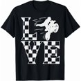thumbnail image 1 of Love Dirt Bike Checkered Flag Motocross Track Racing Tee,for unisex up to 3XL, 1 of 4