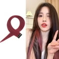 thumbnail image 1 of RYGRZJ Color Hair Hanging Ear Dyed Wig Synthetic Wig Hair Extensions Clip In One-Piece`, 1 of 5