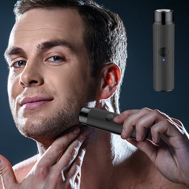 EGNMCR Mini Rasoir, Mini Rasoir Électrique Portable, Mini Rasoir Portable Rasoir Électrique, Rasoir Électrique Homme, Rasoir Rechargeable USB, Convient aux Familles, Mini Rasoir de Voyage