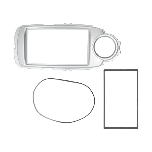 2Din Stereo Radio Fascia DVD Audio Player Navigation Panel Frame Fit for Yaris XP130/Vitz 2011-2014
