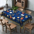 thumbnail image 3 of Hanukkah Table Cloth Chanukah Tablecloth Menorah Star of David Jewish Festival Holiday Decoration Home Dining Room Kitchen Decor-60×84inch, 3 of 4