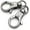 Gunmetal, variant on Swivel Snap Hook Quality Keychain Clip Push Gate Trigger Lobster Clasps 3/8" O Ring Opening SC40 (4 Pack, Silver)
