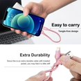 thumbnail image 4 of Short Nylon Braided Fast Charging Cable, Aioneus 2Pack 1ft Charging Cord Compatible with iPhone 14/13/12/11/iPad/AirPods, Pink, 4 of 7