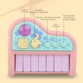 thumbnail image 5 of Mini Juguete con Teclado de Piano Electrónico | Instrumento musical compacto de plástico rosa | Piano de práctica para principiantes para el aprendizaje temprano | 13.5x10x9cm | Ligereza |, 5 of 5