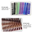 thumbnail image 4 of Vogacara Presione sobre las uñas postizas Parche de manicura artificial Decoraciones portátiles Pulido Consejos de uñas postizas profesionales de Juegos de manicura tipo 22 Vogacara CE013544-22B, 4 of 6