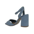 thumbnail image 3 of Delicious Women Thick Chunky High Heels Ankle Strap Open Toe PLAYFUL-S Navy Blue 6.5, 3 of 3