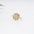 thumbnail image 2 of Diastar Jewels Round Cut Cubic Zirconia 14K Yellow Gold Finish Engagement Wedding Ring, 2 of 4