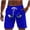 #02 Blue, variant on Funny Swim Shorts Men 2026 Quick Dry Novelty Swimming Trunks Face Printed Elastic Waist Board Shorts with Pockets and Drawstring Beach Surfing Boardshorts Summer Casual Short Pants Swimwear