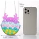 thumbnail image 2 of Rainbow Press Bubble Cross Body Bag Juguete Sensorial Bolsas De Hombro Regalo Para Niños Niños Inevent AP007370-04, 2 of 6