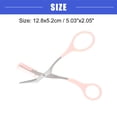 thumbnail image 3 of Vocoste Eyebrow Trimmer Scissors with Comb Stainless Steel Eyebrow Trimmer Pink 5.03"x2.05", 3 of 6