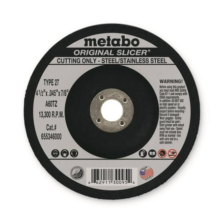 

Metabo Aluminum Oxide 4-1/2-In Cutting Wheel
