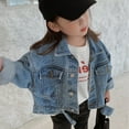 thumbnail image 6 of MXIEZI 2-7T Kids Toddler Girls Denim Jacket Outerwear Spring Fall Casual Jean Coat, 6 of 9