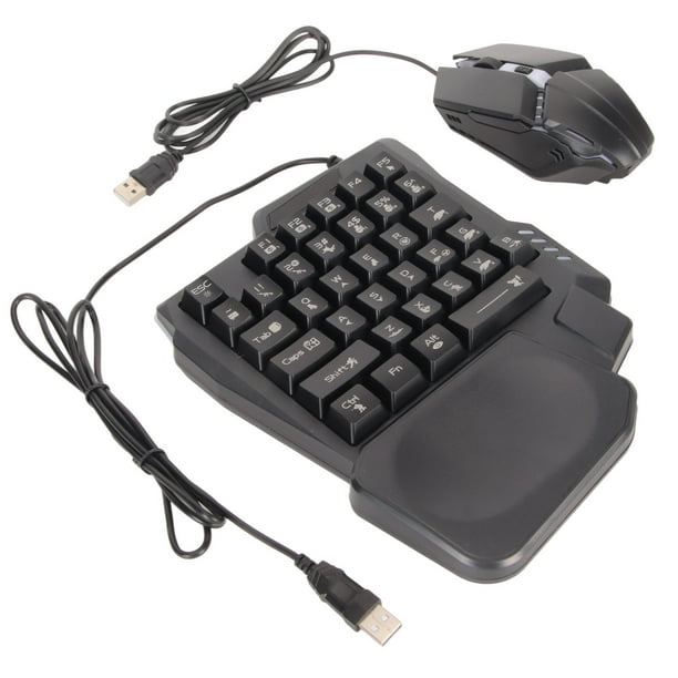 Combo de Conversor de ratón y teclado ANGGREK para juegos Retroiluminado RGB