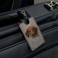thumbnail image 4 of Red Smooth Dachshund Wiener Dog Breed Rectangle Leather Luggage Card Suitcase Carry-On ID Tag, 4 of 8