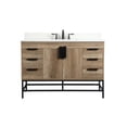 thumbnail image 3 of Elegant Decor Eugene 48" Single Bathroom Vanity with Backsplash in Natural Oak, 3 of 8