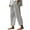 Gray, variant on AherBiu Plus Size Pants for Women Cotton Linen Straight Leg High Waisted Summer Casual Lightweight Slacks with Pockets