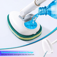 thumbnail image 2 of Shower Cleaner Brush, 2-in-1 Tub and Tile Scrubber with Long Handle, Floor Scrubber with Soap Dispenser for Stiff Bristles and Scrubber Sponge Perfect Bathroom, Deck, Floor, 2 of 6