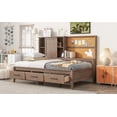 thumbnail image 5 of Maya Twin Size Daybed with Storage Shelves - Drawers - Wood, 5 of 17