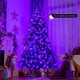 thumbnail image 2 of Árbol de Navidad Costway Preiluminado 210 cm Negro 500 Luces LED Moradas, 2 of 5