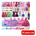 thumbnail image 2 of 35 Set de ropa para muñecas, accesorios, vestido de muñecas, estilo aleatorio para cambiarse de ropa, juego JShteea El nuevo, 2 of 6