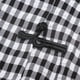 thumbnail image 2 of Mini Vestido corto de las mujeres Soledad Qipao de cuadros con mangas Puff, 2 of 10