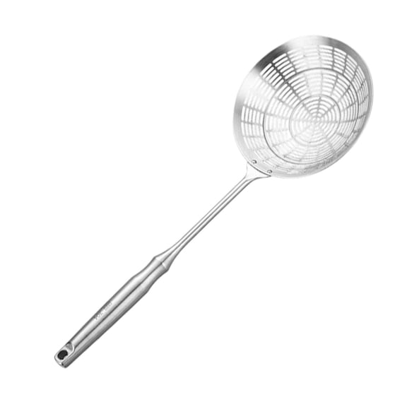 Stainless Steel Spider Skimmer, Stainless Steel Strainer Spoon with Long Handle, Deep Fryer Slotted Spoon, Strainer Ladle Wire Skimmer Spoons for Cooking and Frying