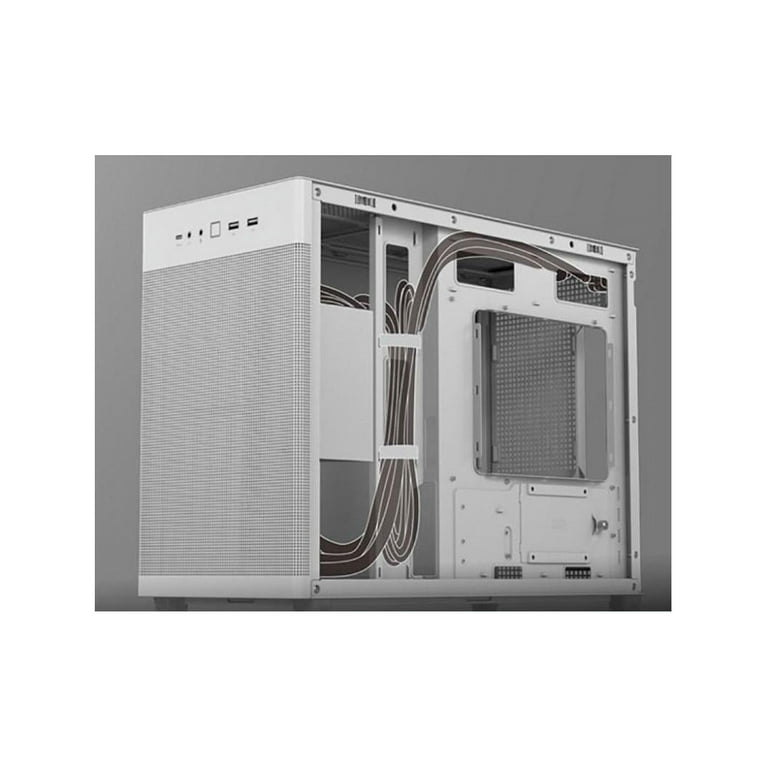 ASUS Prime AP201 microATX Mini Tower Computer Case - White - Micro Center